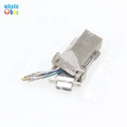 100pcs/lot DB9 Female To RJ12 RJ45 Female DB9 To RJ45 DB9 To RJ12 Adapter for Computer Connection of 9-pin Serial Port