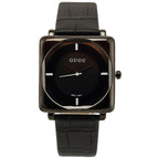 香港GUOU 8811Classic Casual Korean Square Quartz Watch Simple Handsome Belt Black Personality Watches Women's Watch