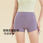 Sports Yoga Shorts Women's Drawstring Adjustable High Waist Shorts Quick-Drying Fitness Running Yoga Hot Pants MZ-36