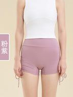 Sports Yoga Shorts Women's Drawstring Adjustable High Waist Shorts Quick-Drying Fitness Running Yoga Hot Pants MZ-36