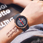 Guou 8192 Big Dial Watch Neutral Fashion Trend Men's Quartz Watch Student Versatile Calendar Silicone Couple Watch