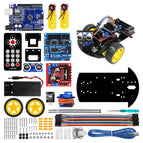 LAFVIN Smart Robot Car 2WD Chassis Kit with Ultrasonic Module, L298N Driver Board, Remote, IR Control for Arduino UNO DIY Kit