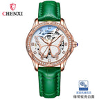 CHENXI new butterfly dial fashion diamond watch women's waterproof automatic mechanical watch CX-8834