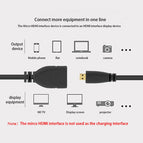 1080P Micro HDMI to HDMI cable hdmi extender Cable Adapter Male to Female Micro HDMI Converter for projector HDTV Gopro TV 15cm