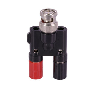 1pc BNC Connector BNC Male Plug to Twin Dual Banana Jack Female Coaxial 4mm Connector Binding Post L15