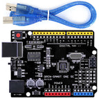 5V / 3.3V OPEN-SMART R3 Board (CH340) ATMEGA328P Chip Development Board with USB Cable Compatible for Arduino