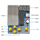 DIY Game Kit Retro Classic Electronic Soldering Kit , Tetris/Snake/Plane/Racing with Case