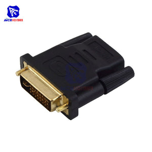 DVI to HDMI Adapter Converter Bi-Directional Connection Gold-Plated HDMI to DVI Connector for PC Laptop Projector Game Console