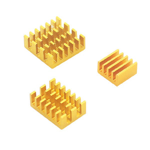 For Raspberry Pi 4 Model B Heat Sink 3pcs Raspberry Pi Aluminum Heatsink Radiator Cooling Kit Cooler For Raspberry Pi