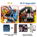 LAFVIN Smart Robot Car Kit for UNO R3 for Arduino with Ultrasonic Sensor, Bluetooth Module, IR Control, Line Tracking, Tutorial