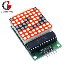 MAX7219 LED Dot Matrix Module MCU Control Red LED Display Module 5V Interface Module 8x8 Output Input Common Cathode for Arduino