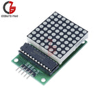 MAX7219 LED Dot Matrix Module MCU Control Red LED Display Module 5V Interface Module 8x8 Output Input Common Cathode for Arduino