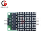 MAX7219 LED Dot Matrix Module MCU Control Red LED Display Module 5V Interface Module 8x8 Output Input Common Cathode for Arduino