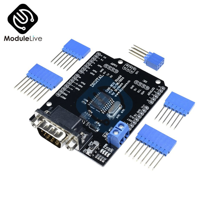 MCP2515 Can Bus Shield Board SPI Interface 9 Pins Standard Sub-D Connector Expansion Module DC 5-12V For Arduino Seeeduino