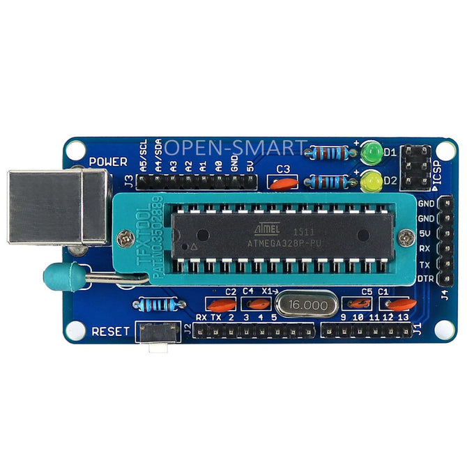 OPEN-SMART R3 DIY Module ATmega328P Programmer Development Board Built in Bootloader Compatible for Arduino