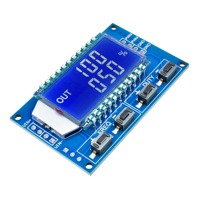 Signal Generator PWM Pulse Frequency Duty Cycle Adjustable Module LCD Display 1Hz-150Khz 3.3V-30V PWM Board Module