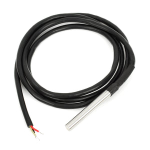 Water Proof DS18b20 Temperature Probe - Black (90cm)