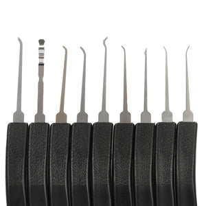 Advanced 9PCS Set Hook Lock Pick locksmith - Black