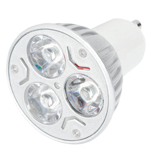 GU10 6W 300lm 6500K 3-LED Cold White Light Lamp Bulb (85~265W)