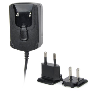 DY003 AC Power Charger Adapter for 2.4V~12V Ni-MH / NiCd Battery Pack - Black (US Plug + EU Plug)