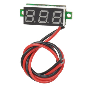 DIY 0.28" 3-Digit LED Digital Voltmeter - Black + Green + White (2.5~30V)