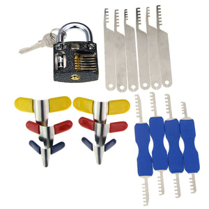 Slotted Practice Padlock Lock Picks Tool Set