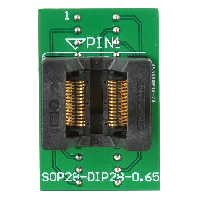 TSSOP28 to DIP28 Programmer Adapter - Black + Green