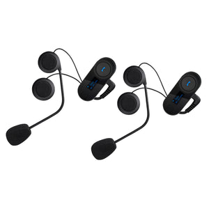 TCOM-SC 2*800m Motorbike Helmet Intercom Headset - Black (US Plugs)