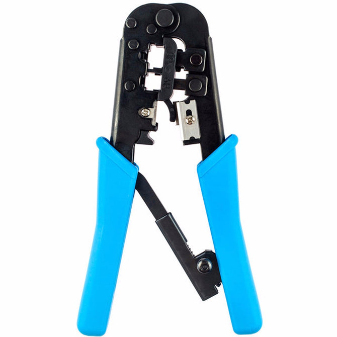 Vastar Multi Function Dual-modular Crimping Tool Wire Stripper RJ45 RJ-12 RJ11 network tools Cat5 Cat6 Crimping Pliers blue