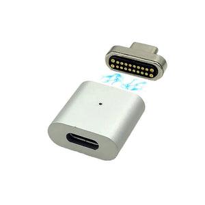 Cwxuan Type-C to Type-C Magnetic Elbow Adapter Converter for Macbook Laptop Google Samsung S8, S8 Plus