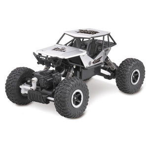 Electric RC Car 1:18 4DW 2.4GHz Metal Rock Crawlers Rally Climbing Car - Silver