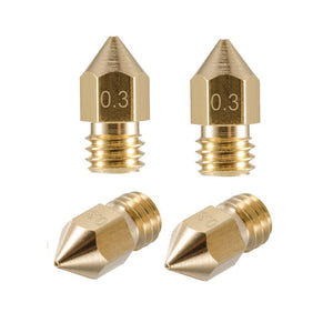 ESAMACT 5PCS 3D Print Nozzle 0.3mm/1.75mm 3D Printer Accessories Mk8 Brass Nozzle Heads