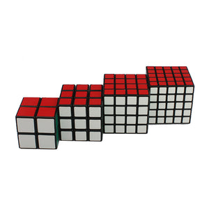 Shengshou Cube Puzzle Bundle Pack,2x2x2,3x3x3,4x4x4,5x5x5 Set, Speed Cube Magic Cube Finget Toy Black