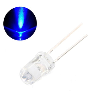 ESAMACT 1000pcs 3mm Round Shaped Light Emitting LED Blue Light Flashing 20mA 3V Diodes