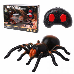 Remote Control Spider Toy Flickering Eyes Wireless RC Pet For Kids Dark Gray