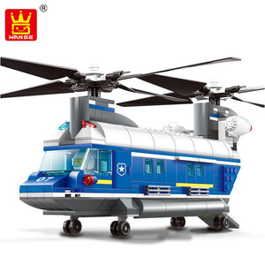 Wange Helicopter 3D Block Educational Model Building Toys Hobbies For Children 52015 427 Capsules Multicolor