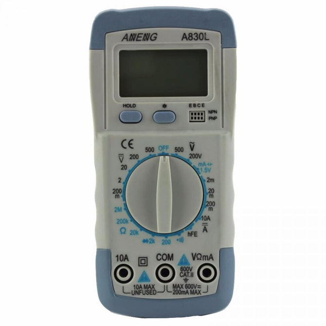 A830L Universal Multimeters 830L Handheld Digital Universal Meter Current Meter Multimeters White