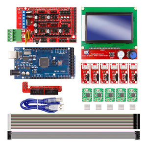 ESAMACT 3D Printer Kit Mega 2560 R3 + RAMPS 1.4 Controller + LCD 12864 + 6 Limit Switch Endstop + 5 A4988 Stepper Driver