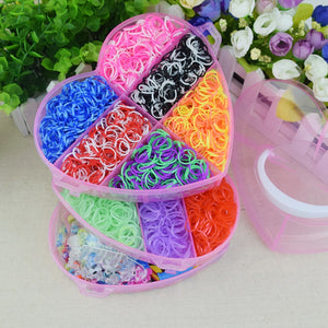 Fashion Headwear DIY Rainbow Bands Loom Develop Intelligence Elastic Rubber Bands Hair Accessories Rubber Scrunchies Multicolor