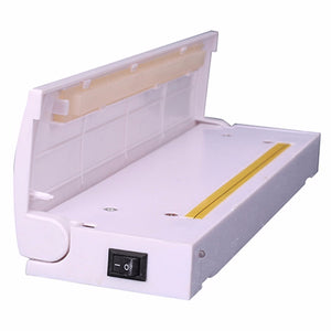 Portable Mini Vacuum Heat Sealing Machine Impulse Sealer Seal Packing Plastic Bag Kit Vacuum Resealer White