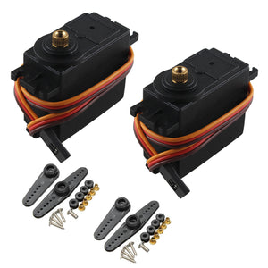 Hengjiaan 2pcs MG995 Metal Gear 13kg 55g High Speed Torque Digital Servos - Black