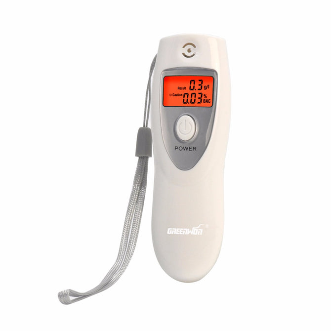 Portable LCD Digital Breath Alcohol Tester Analyser Breathalyzer BAC Detector Inhaler Alcohol Meters, AAA Battery Power