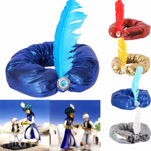 Halloween Party Cosplay Aladdin Hat Aladdin\'s Adult Men Women Hats Four Colors Silver