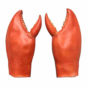 Novelty Lobster Claws Gloves, Halloween Party Cosplay Cartoon Crab Lobster Costume, Unique Carnival Fancy Cosplay Props Red