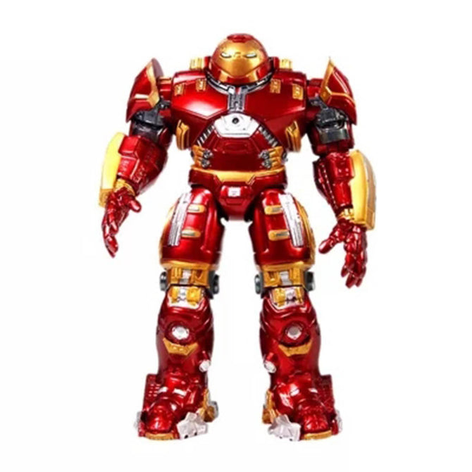 Iron Man Hulkbuster Armor Joints Movable 18CM Mark With LED Light PVC Action Figure Collection Model