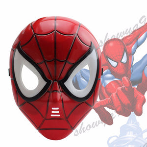 Cartoon Gift Set Children\'s Cape Cloak Halloween Spiderman Fancy Dress Hero Mask Superhero Set Red