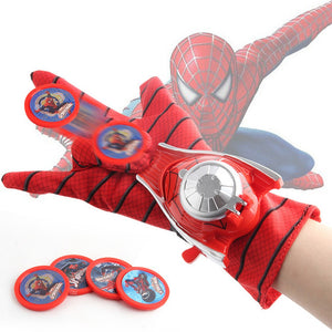 Amazing Spider-Man Marvel Heroes 2 Gloves Darts Catapult Wrist Launcher Kids Dress Up Cosplay Toys Blue