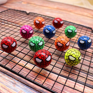 10pcs Spider-Man Bouncing Ball Glow Intelligent Kids Outdoor Toys-mix Colors Multicolor