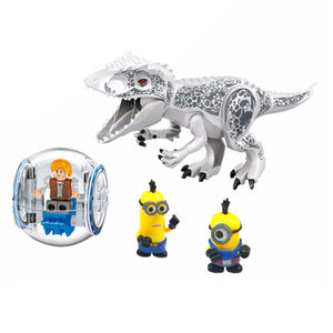 DIY Building Block, Jurassic Dinosaurs My World Figure Bricks Compatible With Legoingly Animal Toys For Children Gift White