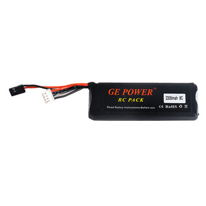 GE POWER 11.1V 2200mAh RC Lipo Battery for GT2 GT3B T6EHP-E 6EX Transmitter Remote Controller - C Style